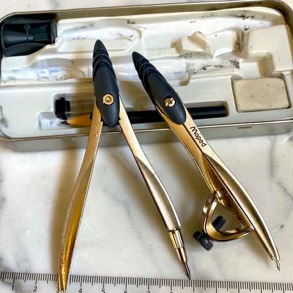 TI 30X IIS Calculator,Compass,Protractor,Ruler Set in Cases - Picture 7 of 13